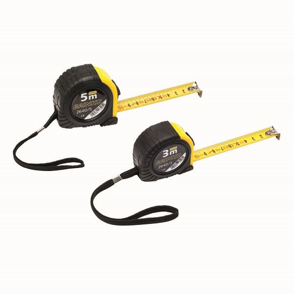 BRINKO Rollbandmaß 5 m, Maßband, Bandbreite: 25mm, Stahl, 2640/5