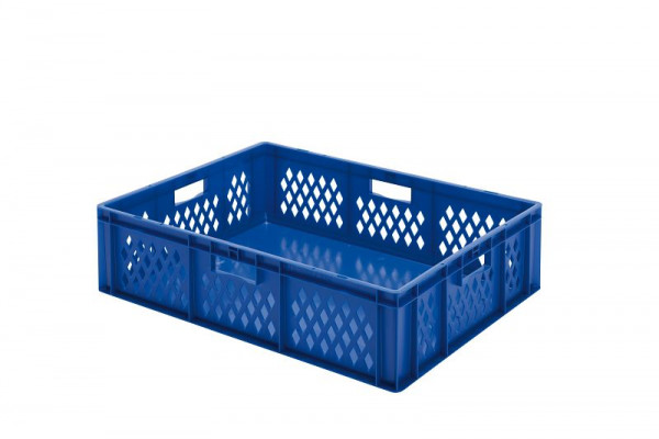 LA-KA-PE TK 800/210-1, Transport-Stapelkasten, grau, Außenmaße: ca. 800 x 600 x 210 mm (lxhxb), 07021 02 15