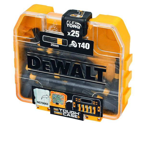 DeWalt EXTREME Bitset 25mm T40 25-teilig, VE: 20 Stück, DT70559T-QZ