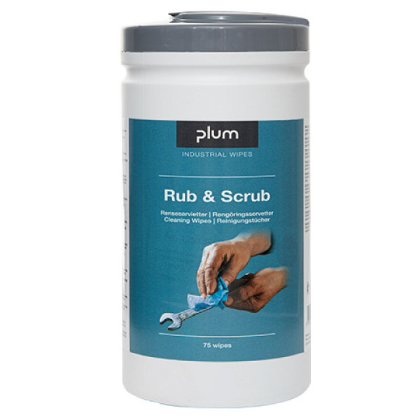 Stein HGS PlumWipes -Rub & Scrub- Reinigungstücher für Oberflächen, Maschinen und Werkzeuge, 75er-Box, 39941