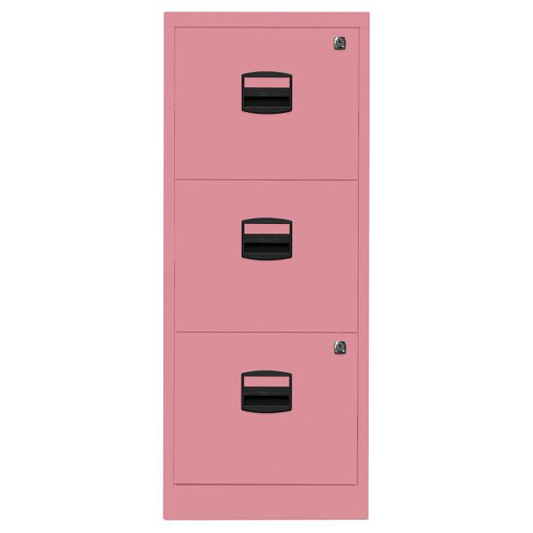 Bisley Home Hängeregistraturschrank PFA, 3 HR-Schubladen, 601 pink, PFA3F601