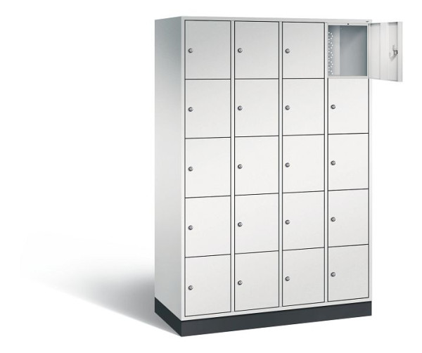 C+P Schließfachschrank Intro, H1950xB1220xT490mm, Farbe: Lichtgrau, 8570-401 S10002