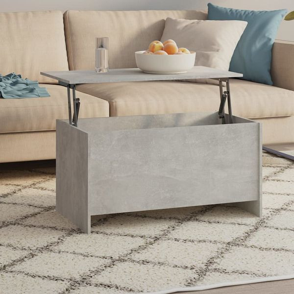 vidaXL Couchtisch Betongrau 102x55,5x52,5 cm Holzwerkstoff, 809669