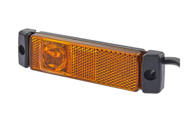 HELLA Seitenmarkierungsleuchte, LED, 24V, Schraubanschluss/Anbau, gelb, LED-Lichtfarbe: gelb, 1300mm, Quick Link, 2-polig, rechts/links, 2PS 008 645-621