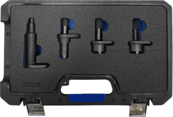 Kunzer Motor-Einstellwerkzeugsatz VW / SEAT / SKODA Für Reparaturarbeiten an 1.2-Liter-Motoren, geeignet für VAG-Modelle mit 3-Zylinder-Motoren, 77M806