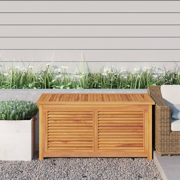 vidaXL Gartenbox mit Beutel 114x50x58 cm Massivholz Teak, 363271