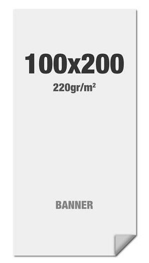 Showdown Displays Premium Banner Standard Multi Layer PP Folie 220g/m², matte Oberfläche, 1000x2000mm, LNC100X200M220