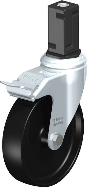 Blickle LKRA-POA 125G-11-FI-EV15 Apparate-Lenkrolle mit Expander & Feststeller, Polyamid, Schwarz, 849042