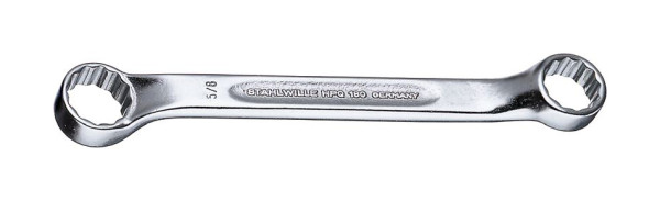 STAHLWILLE Doppelringschlüssel Nr.180a Schlüsselweite 1/4 x 5/16 " Länge 107 mm, 41601620