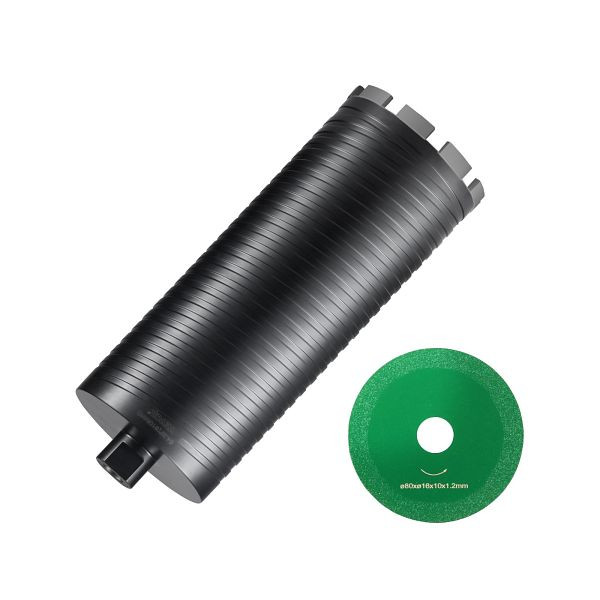 VEVOR Diamantbohrkrone Kernbohrer, 108 mm Nass-/Trocken-Diamant-Kernbohrer, 241,3 mm Bohrtiefe, 5/8 Zoll-11 Innengewinde, JGSQXZTGSS1031JAXV0