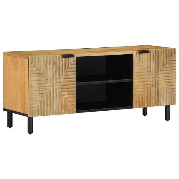 vidaXL TV-Schrank Braun 105x33x46 cm Massivholz Mango, 4017720