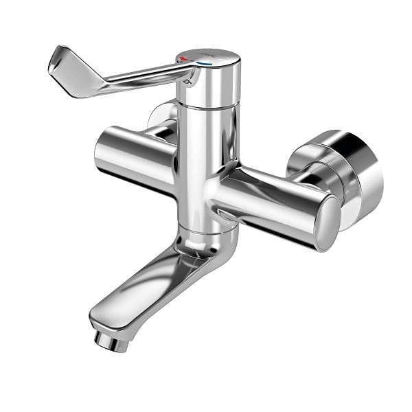 KWC Thermostat-Wandbatterie, F4, EHM, Schwenkauslauf, 200 mm, Armhebel 172 mm, 2030072407