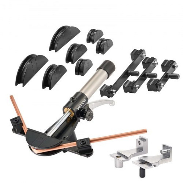VEVOR Hydraulisches Rohrbiegegerät 6-22 mm, Vor-/Rückwärtsbiegewerkzeug-Set, 7 Biegebacken, für HLK & Autoreparaturen, JLSDWGJYYKZFV5GBE001V0