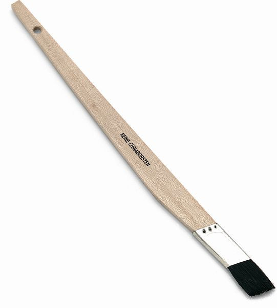 Nölle Schrägstrichzieher 3/4", reine schwarze Chinaborste, Zwinge Weißblech, VE: 12 Stück, 60234