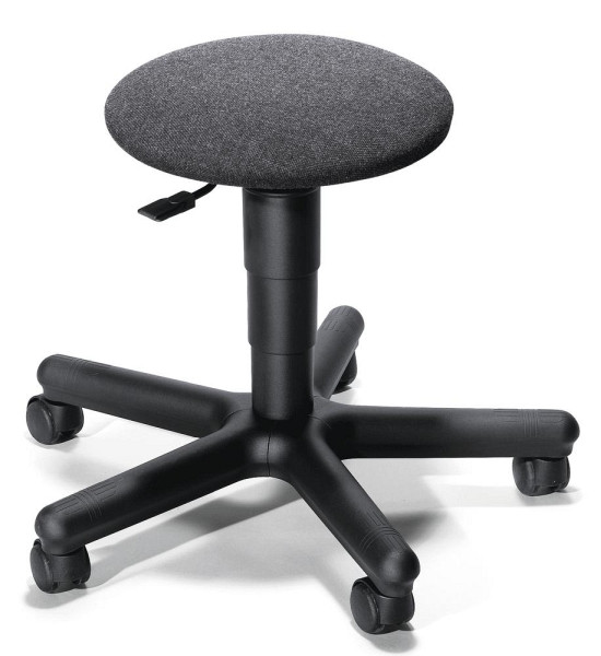 Deskin Arbeits-Drehhocker, Anthrazit, 350 x 350 x 540 mm, 211103