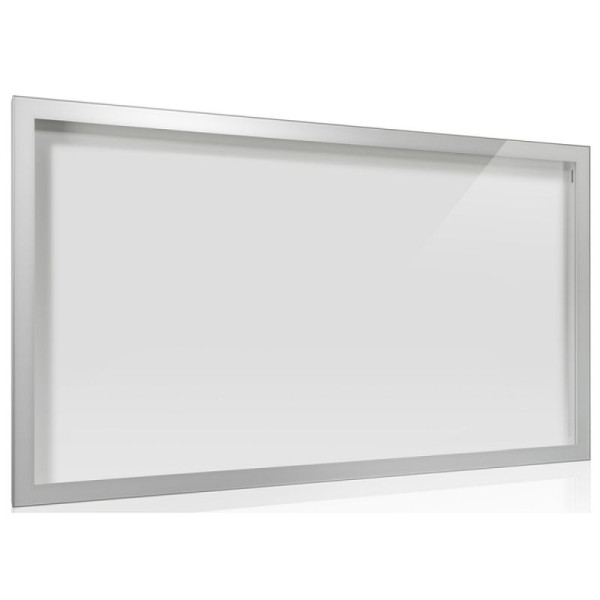 Stein HGS Schaukasten -Infomedia CL- mit Sicherheitsschloss, Scriptblech, weiß, silber eloxiert, 330mm/310mm, Passepartout in RAL-Farbe nach Wahl lackiert, Maße (B x H): 2150 x 1240 mm, 21140-01042