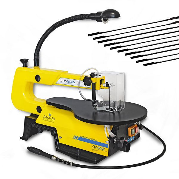 BAMATO Dekupiersäge inkl. 10 Sägeblätter, DEK-1600V