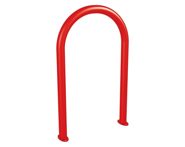Procity Fahrradbügel in Büroklammerform Ø60 mm - Auf Bodenplatten, RAL 3020, 291051.3020