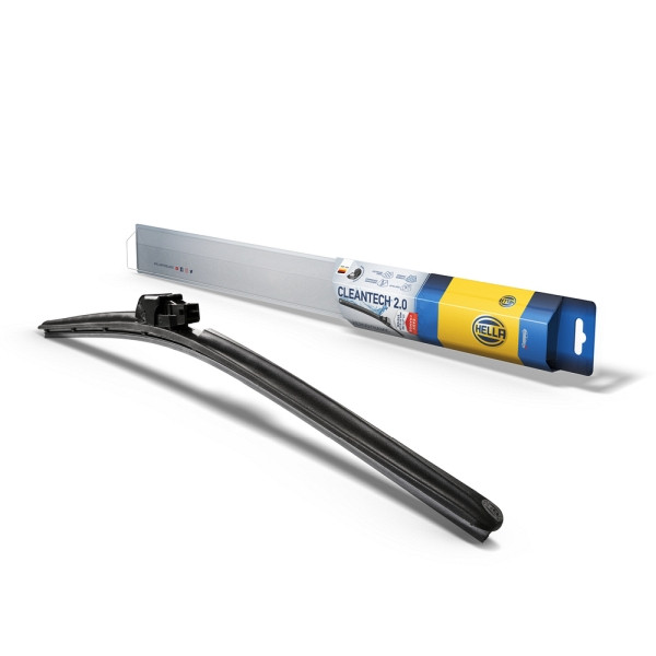 HELLA Cleantech Scheibenwischer, CT16R, Flachblatt-Wischer, für Rechtslenker, 16", 400mm, vorne, 9XW 358 061-161