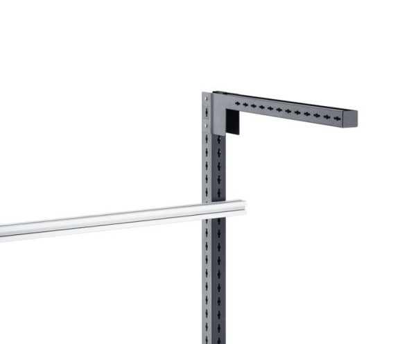 bott cubio Ausleger für Aufnahmerahmen, BxTxH: 57x645x117mm, RAL 7035, Lichtgrau, 41011010.16
