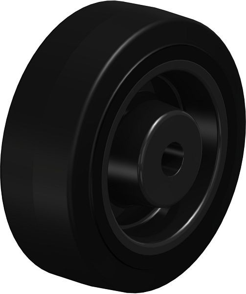 Blickle POEV 100/12G Rad aus Elastik-Vollgummi, Schwarz, 464826