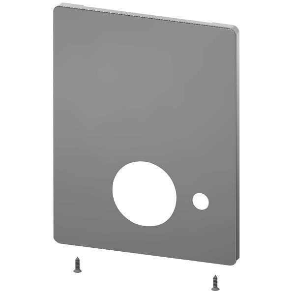 KWC Edelstahlabdeckplatte, F5, 190x245 mm, für automatische Brauserohrentleerung, mit Befestigungsschrauben, 2030045477