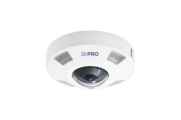 i-Pro Netzwerk Fisheye Kamera S-Serie, 5MP@30fps, 0,84mm AI, IK10, IP66, IR, out, Steuer-Schnittstellen: M12, WV-S4556LMA