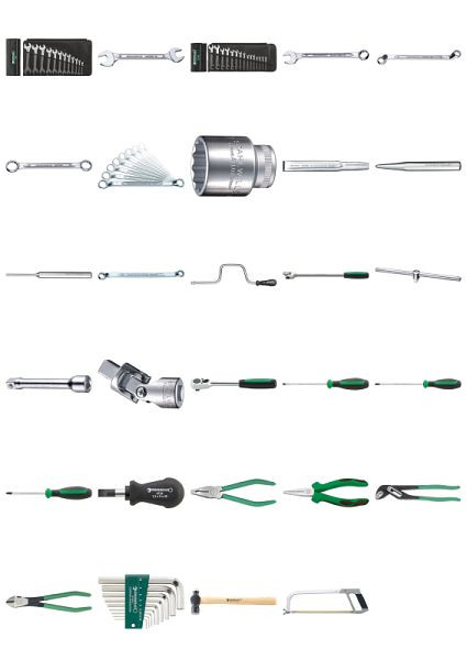 STAHLWILLE Großer Werkstattsatz Nr.803N Gewicht 17,8 kg 164-teilig, 97842613