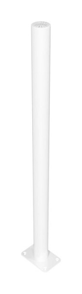 Schake Verkehrsschutzgittersysteme, Standpfosten für Dübel Befestigung, mit Abdeckkappe Länge: 1000 mm, feuerverzinkt und weiß beschichtet, 419_601B