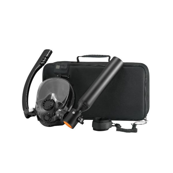 VEVOR 0,5L Tauchflasche Tauchausrüstung Set mit Schnorchelmaske Tragbar, QSYQP05L1GYQ5YQU4V0