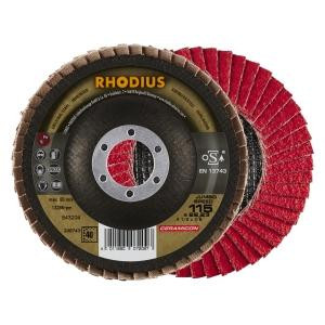 Rhodius TOPline JUMBO SPEED Lamellenschleifscheibe, Durchmesser [mm]: 115, Bohrung [mm]: 22.23, VE: 10 Stück, 208743