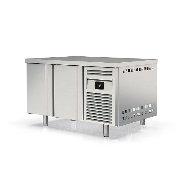 Vaiotec TOPLINE Bäckerei Kühltisch / 2-fach EN 60x40 mit 2 Türen, 1495 x 800 mm, 11778