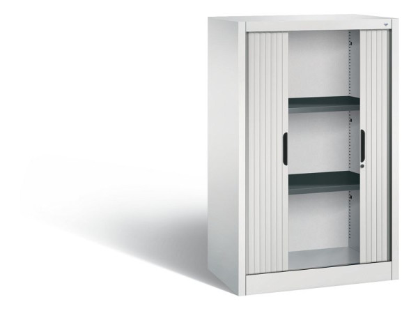 C+P Sideboard mit Rollladen Omnispace, H1230xB800xT420mm, Farbe: Lichtgrau, Griffmulde, 3 OH, 3231-00 S10068