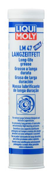 LIQUI MOLY LM 47 Langzeitfett + MoS2, Kartusche Kunststoff, VE: 0,4 kg, 3520