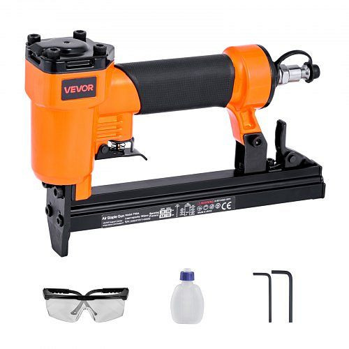 VEVOR Druckluftnagler für Serie 71 Feindrahtklammern, 9,1 mm Krone, 4–16 mm Länge, 70–110 PSI, für Holz- & Polsterarbeiten, BCGDSDDQ22GATW85A001V0