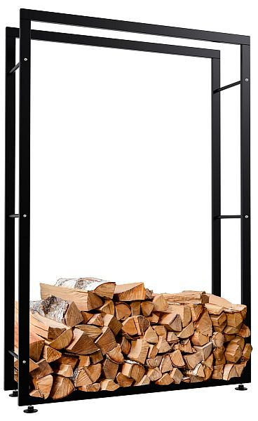 CLP Kaminholzständer Keri V2 25x100x150 mm, schwarz, 151083101