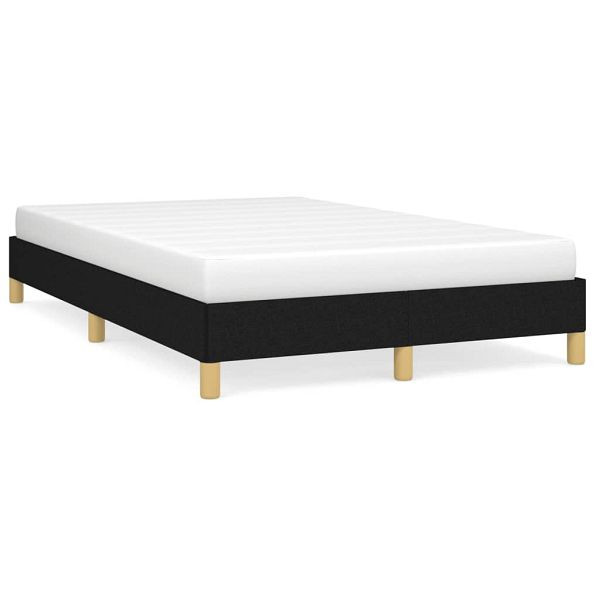 vidaXL Bettgestell Schwarz 120x190 cm Stoff, Top-Qualität, 379491