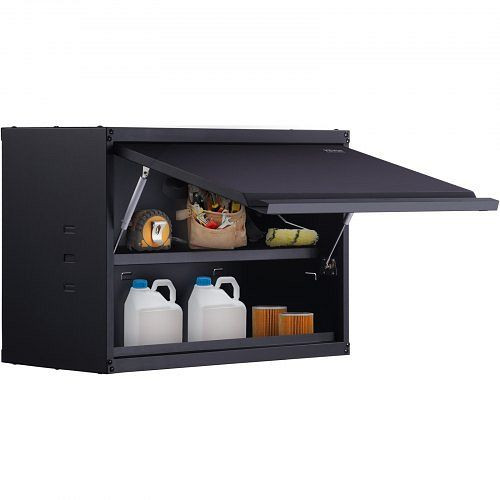 VEVOR Werkstatt Wandschrank 77 x 31,8 x 50 cm 108 kg Gesamtkapazität (2 Regale) 0,6 mm SPCC-Stahlplatte, CKGJJXJSBGJHHZ7OJV0
