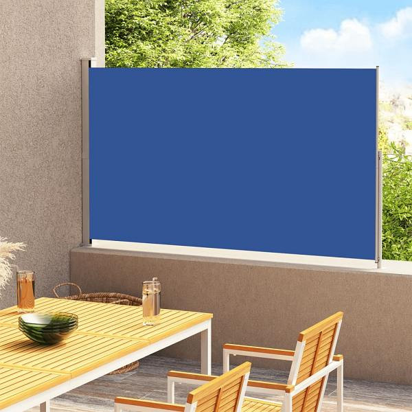 vidaXL Seitenmarkise Ausziehbar 180x300 cm Blau, UV-beständig, 313403