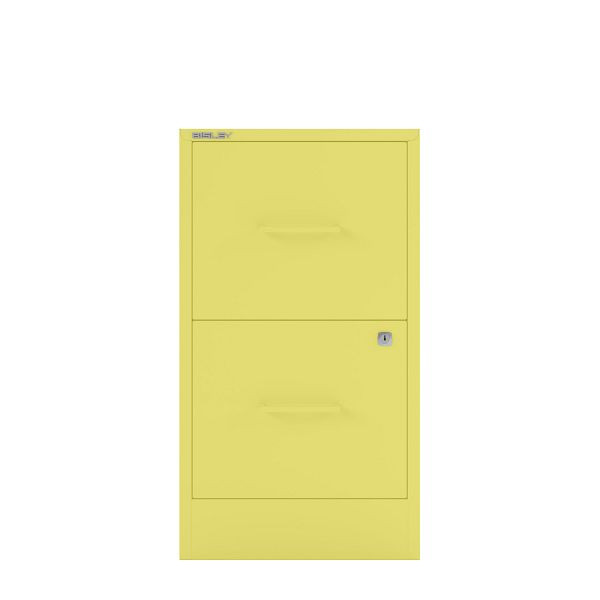 Bisley Home Filer, 2 HR-Schubladen, Stahlgriff, 641 zinkgelb, PFA2SH641