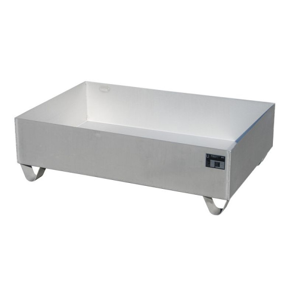 STEIN HGS Edelstahl-Auffangwanne VAW, für 200l-Fässer oder IBC 1000l, 224 Liter, Gesamthöhe 360 mm, 2 x 200 Liter Fass, 79200.0004