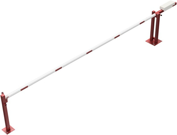 Schake Wegeschranke mit Gegengewicht und Auflagestütze, lichte Weite: 5000 mm, mit Dreikantverschluss, 411_50FPB