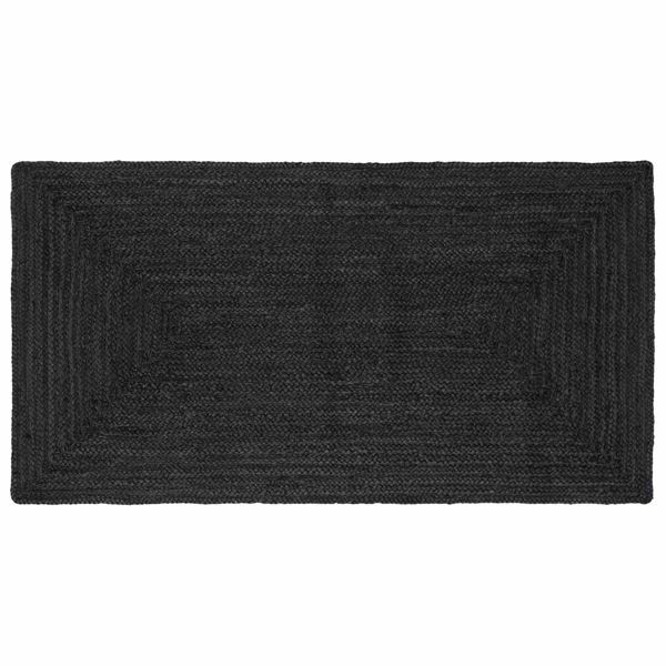 vidaXL Bereichsteppiche Rechtwinklig Dunkelgrau 100 x 200 cm Jute, 42010434