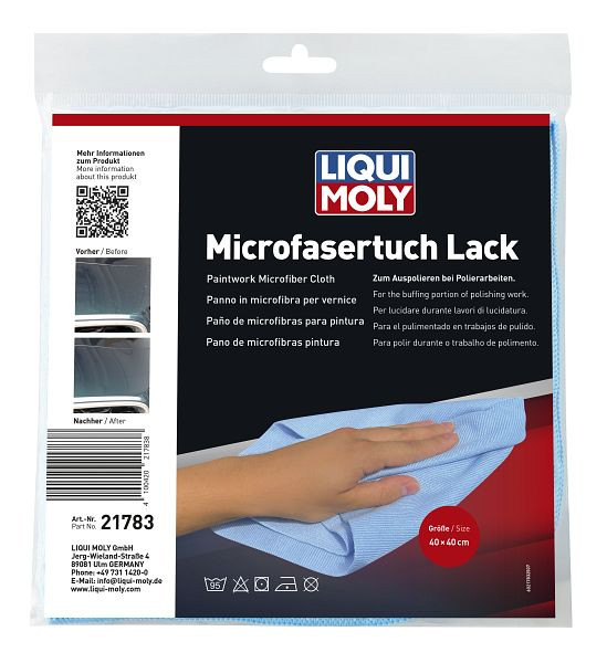 LIQUI MOLY Microfasertuch Lack, Beutel mit Eurolochung, 21783