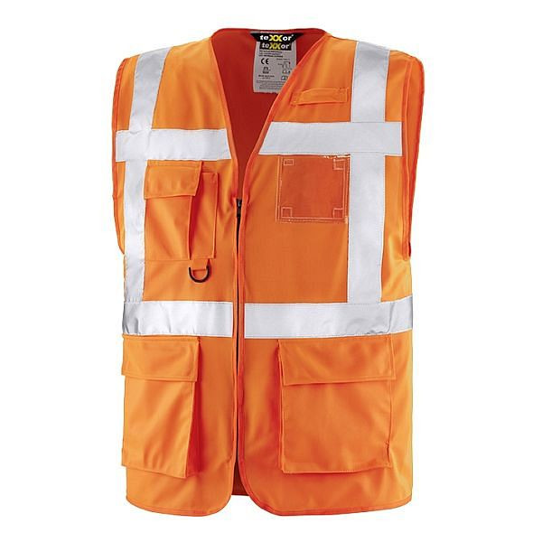 teXXor Warnschutz-Weste DUNDAS, Farbe: leuchtorange, Größe: XXL, 4207-XXL