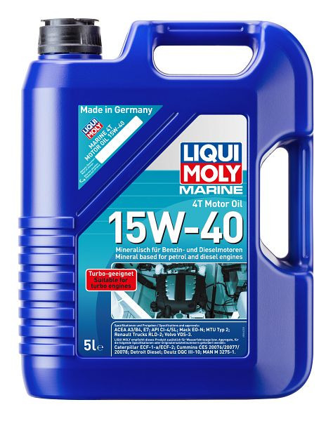 LIQUI MOLY Motoröl Marine 4T Motor Oil 15W-40, Kanister Kunststoff, VE: 5 Liter, 25016
