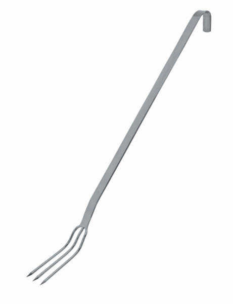 Schneider Fleischgabel mit 3 Zacken, 125 x 40 mm, Länge 560/430 mm, Edelstahl, 177003