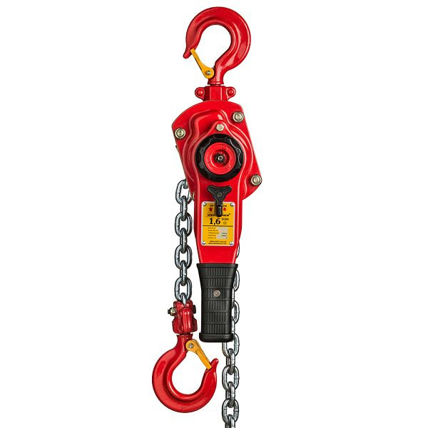 DELTA RED® Premium Hebelzug, mit Überlastschutz, 1,6t mit 1,5m Hubhöhe, DR.0.0521601.5.OP