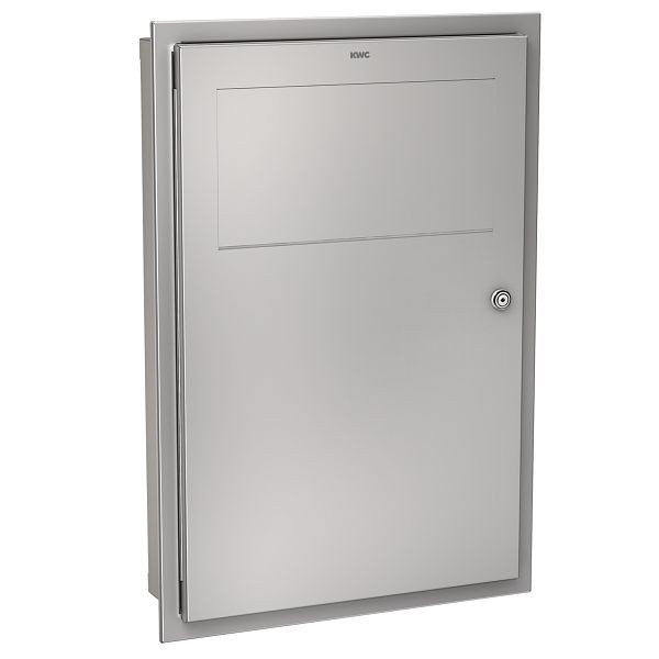 KWC Abfallbehälter, Rodan, Edelstahl, 395x580x110 mm, Unterputz, 16 l, 2000101347