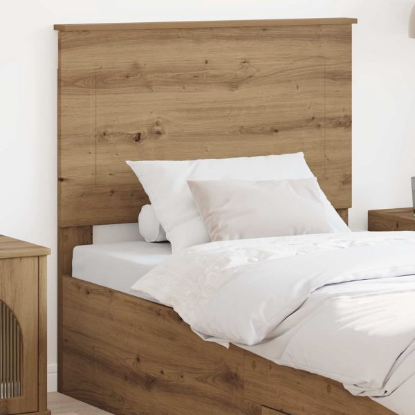 vidaXL Kopfteil Artisan-Eiche 100 cm Holzwerkstoff, 887691